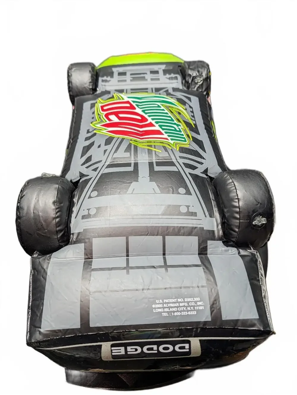 Inflatable Dodge Race Car with Mountain Dew Branding